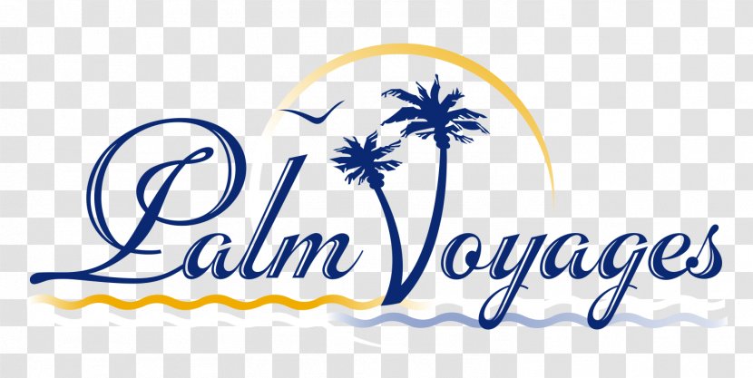 PALM VOYAGES Logo - Coreldraw - Foreign Design Transparent PNG