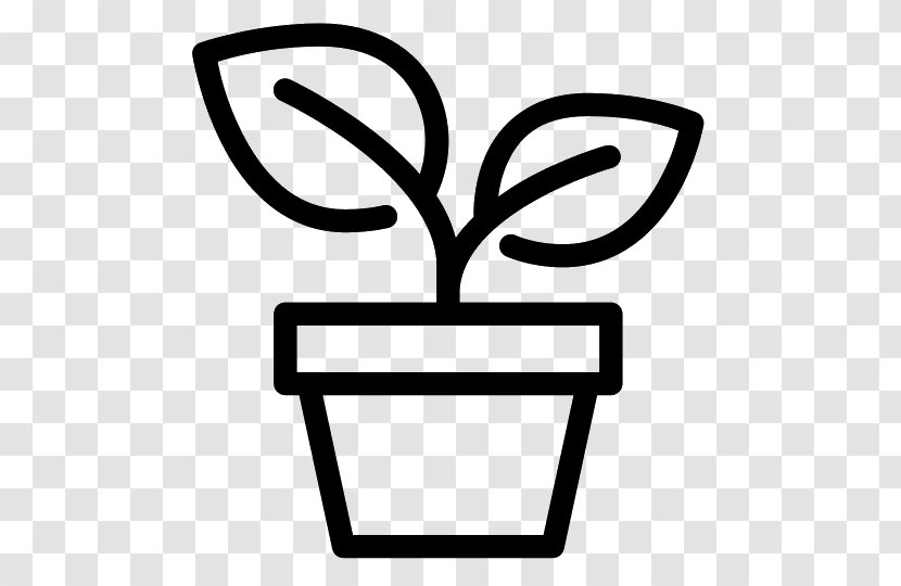 Plant - Black And White Transparent PNG