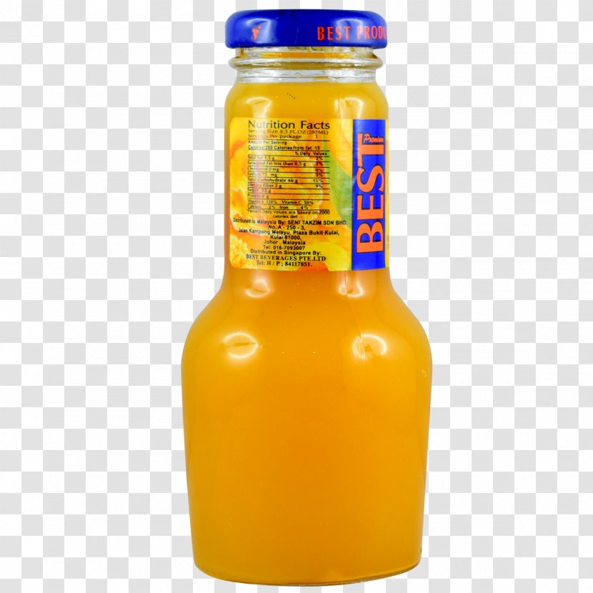 Orange Juice Drink Sarussi Cafe Subs Apple - Flavor - Mango Transparent PNG