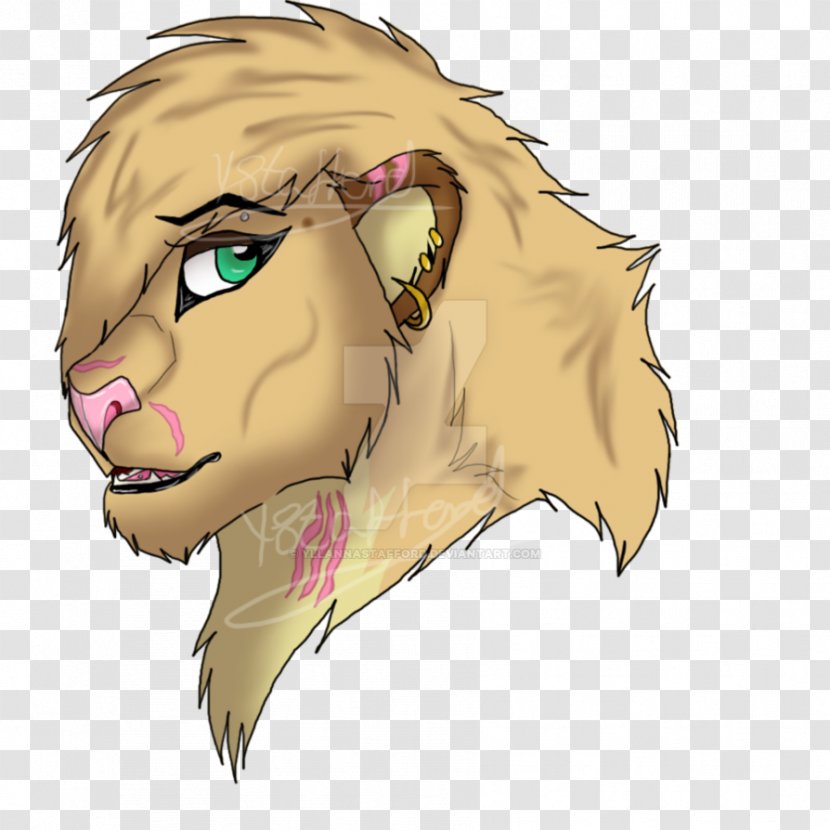 Lion Cat Snout Ear Jaw - Silhouette Transparent PNG