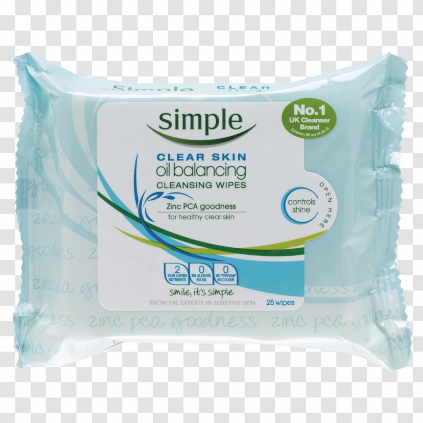 Cleanser Simple Cleansing Facial Wipes Wet Wipe Skin Care Lotion - Oil Transparent PNG