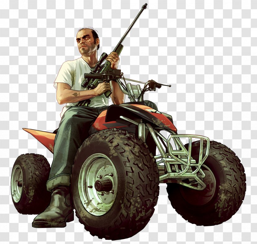 Grand Theft Auto V Auto: Vice City Stories Online Trevor Philips - Automotive Wheel System - Tractor Transparent PNG