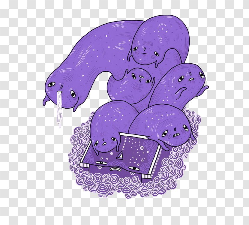 Purple Illustrator Illustration - Organism - Monster Transparent PNG