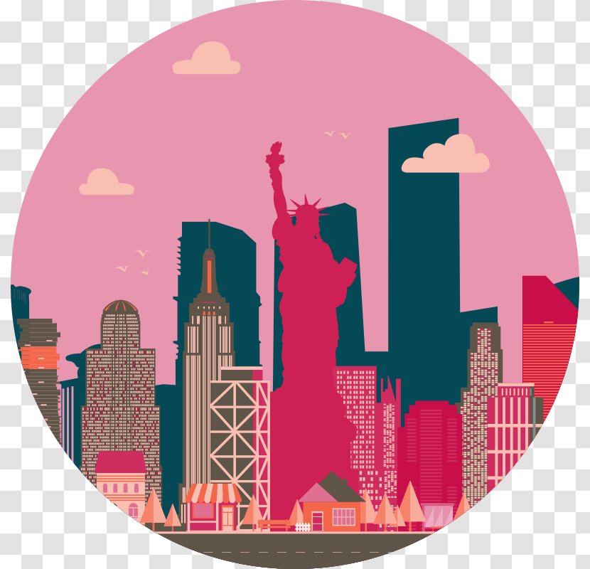 Pink M Illustration Product Font - Big Apple New York Transparent PNG