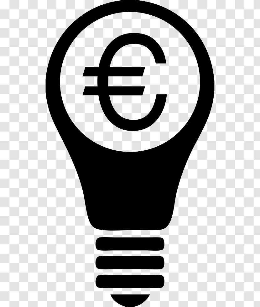 Incandescent Light Bulb Symbol Electricity - Euro Vector Transparent PNG