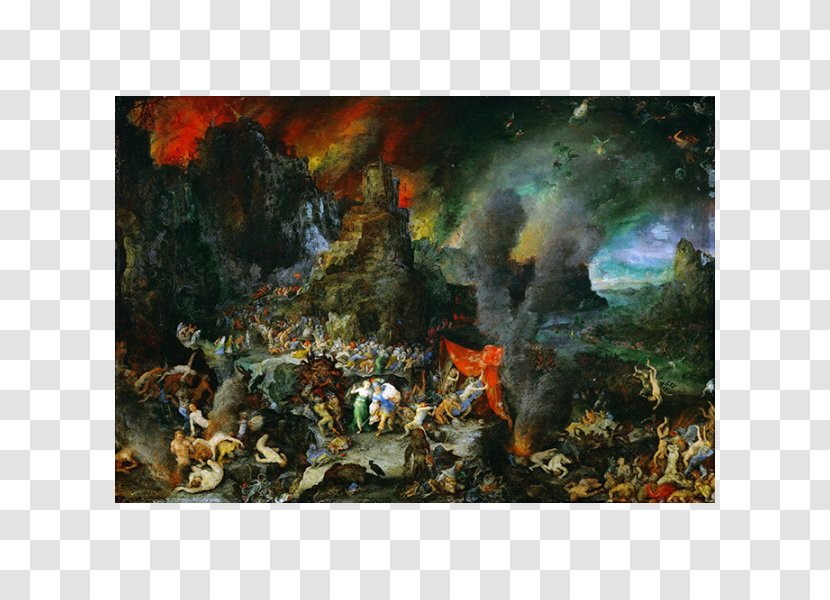 Aeneas And Sibyl In The Underworld Hades Painting Canvas - Poster Transparent PNG