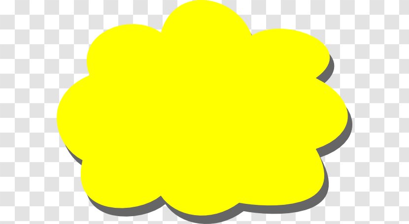 Yellow Cloud Clip Art Transparent PNG