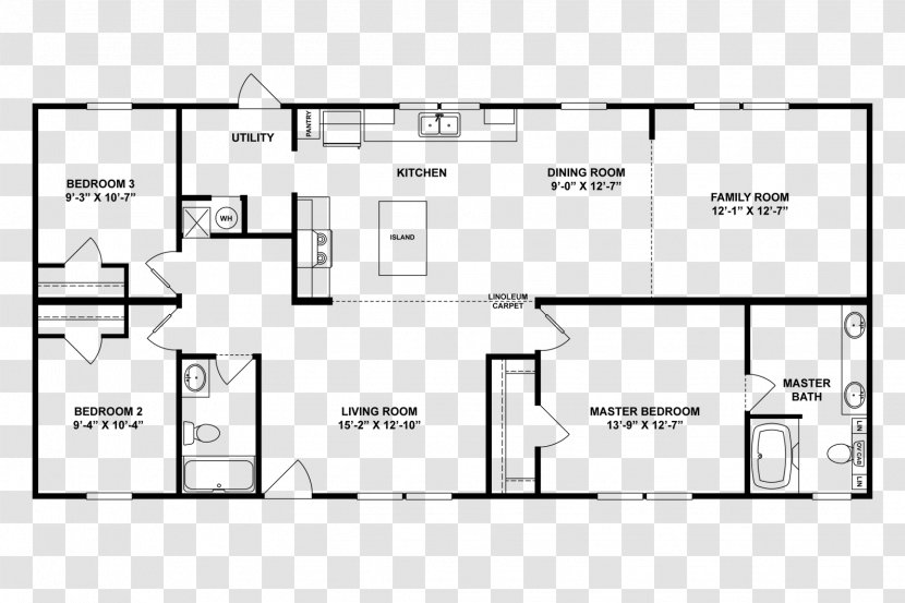 Floor Plan Clayton Homes Tiny House Movement Ranch-style - Ranchstyle Transparent PNG