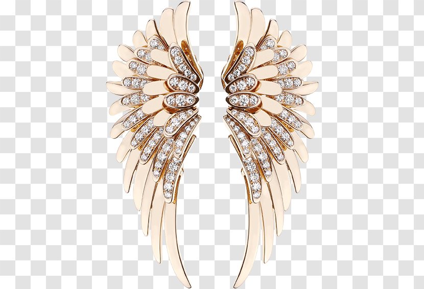 Earring Jewellery Gold Jewelry Design - Fashion Accessory - Golden Angel Transparent PNG