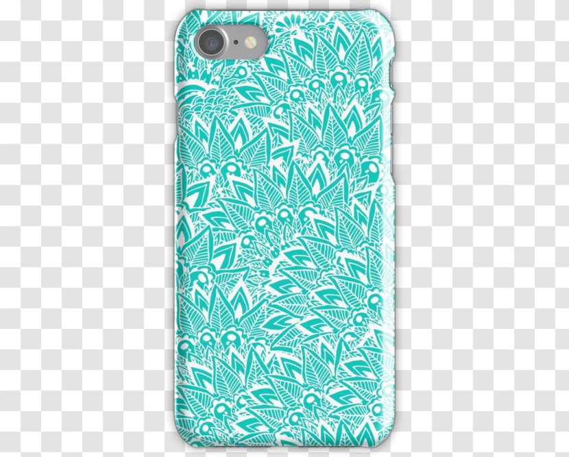 Henna Mehndi Turquoise Pattern - Mobile Phone Accessories - Design Transparent PNG
