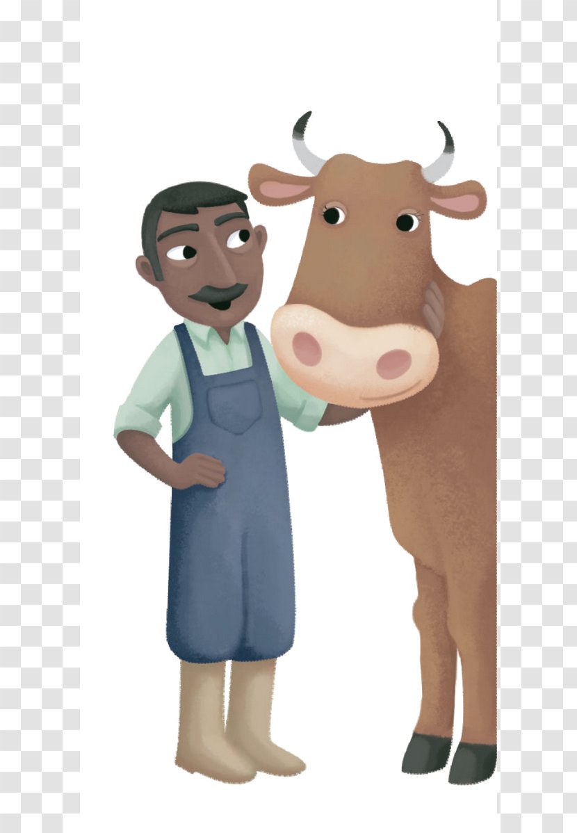Cattle Illustration Cartoon Human Behavior - Nose Transparent PNG