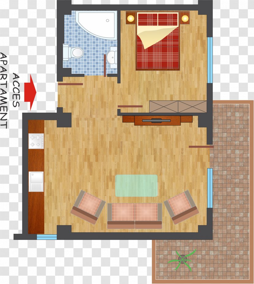 Floor Plan House Hardwood - Wood Transparent PNG