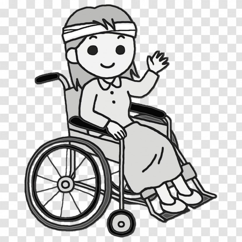 Wheelchair Bicycle Male Line Behavior Transparent PNG