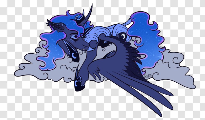 Princess Luna Horse Pony Winged Unicorn Art Transparent PNG