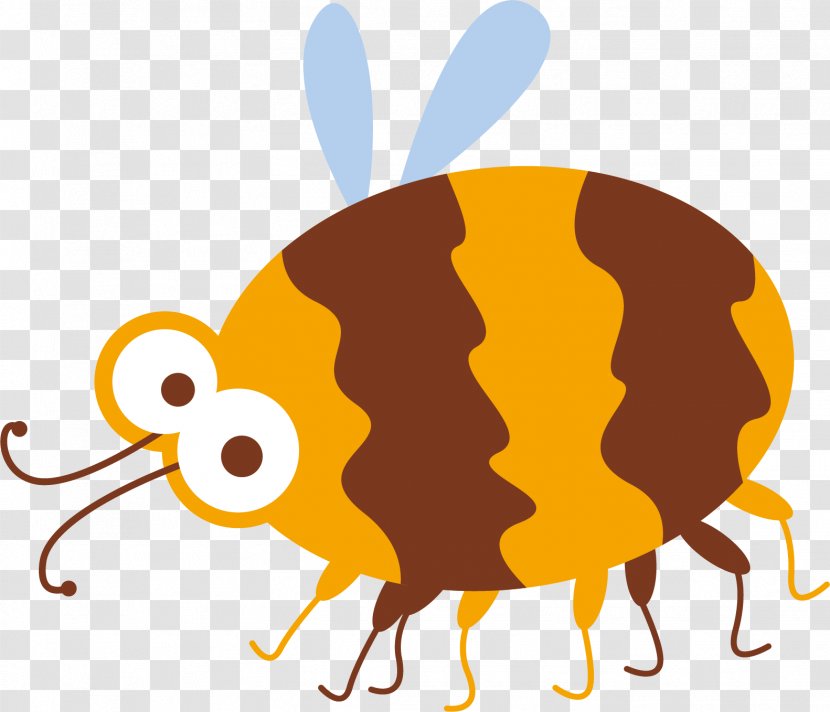 Bee Insect Drawing Cartoon - Material Transparent PNG