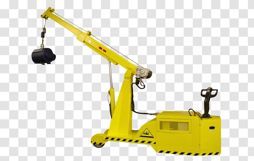 Mobile Crane Industry Air Technical Industries Hydraulics - Yellow - Forklift Boom Attachment For Lifting Transparent PNG