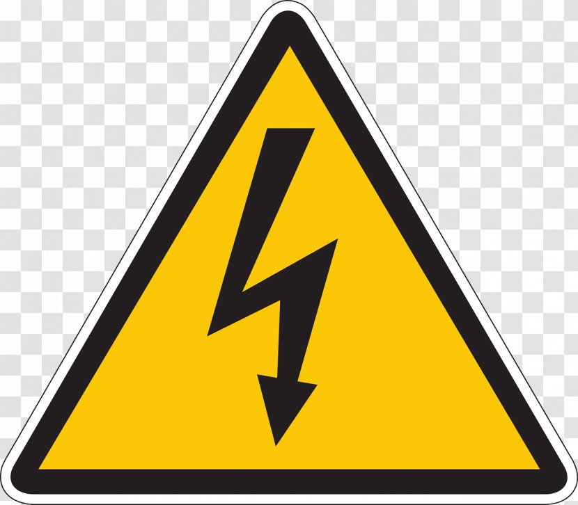 High Voltage Electricity Symbol - Traffic Sign - High-voltage Transparent PNG