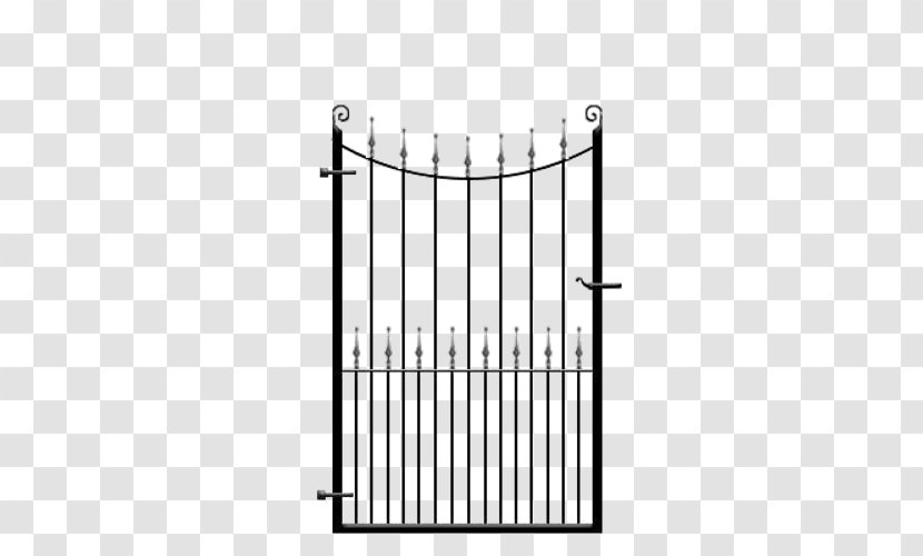 Gate Fence Wrought Iron Garden Metal - Material Transparent PNG