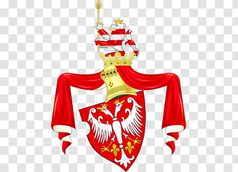 Kingdom Of Serbia Nemanjić Dynasty Zachlumia Coat Arms - Christmas Ornament - Kalmykia Transparent PNG