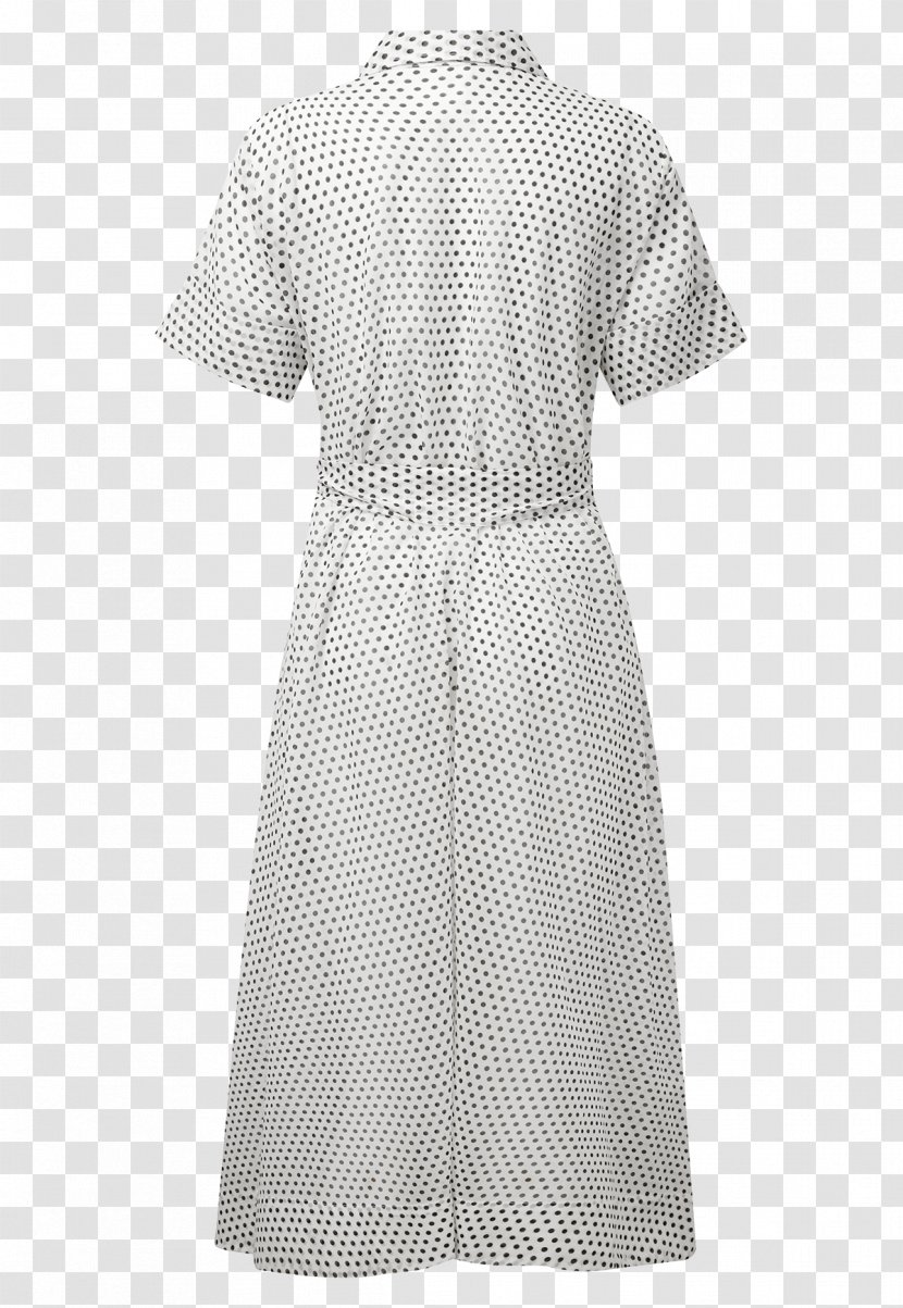 Polka Dot Shirtdress Clothing Sleeve - Dress Transparent PNG
