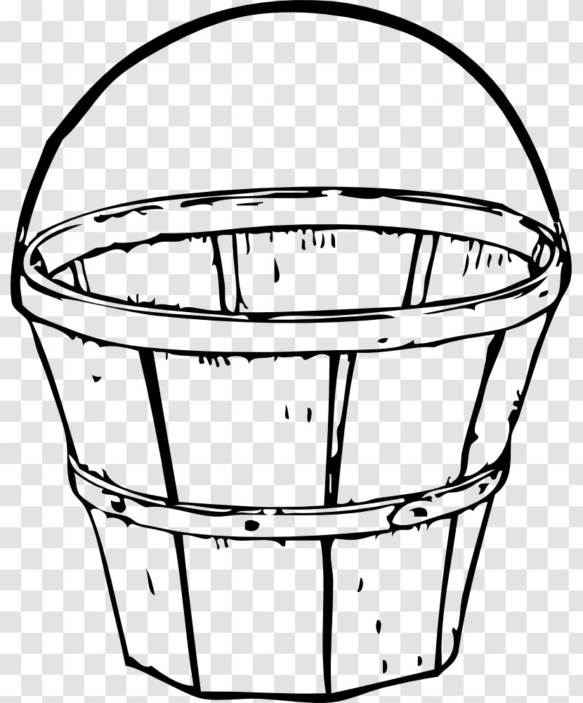 Picnic Baskets Wicker Clip Art - Storage Basket - Pint Drawing Transparent PNG