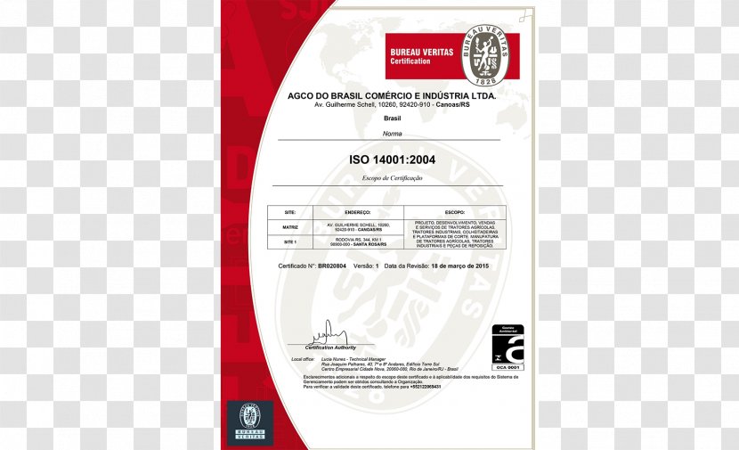 Brazil Certification ISO 9000 International Organization For Standardization 9001 - Material - Iso Transparent PNG