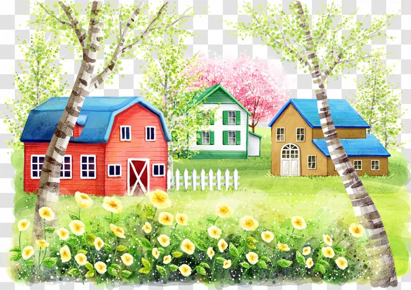 Wildflower Computer File - House - Hills And Meadows Of The For Free Download Transparent PNG