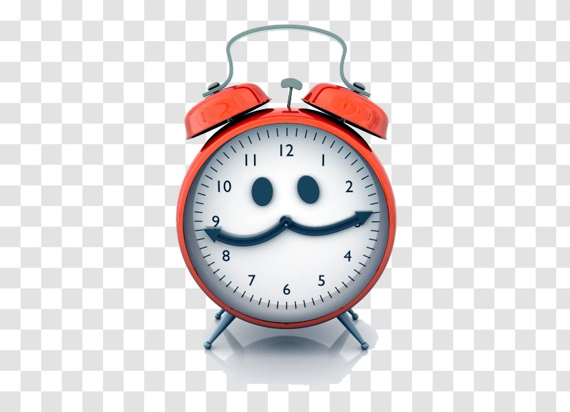 Alarm Clock Royalty-free Clip Art - Home Accessories - Cute Red Smiley Transparent PNG
