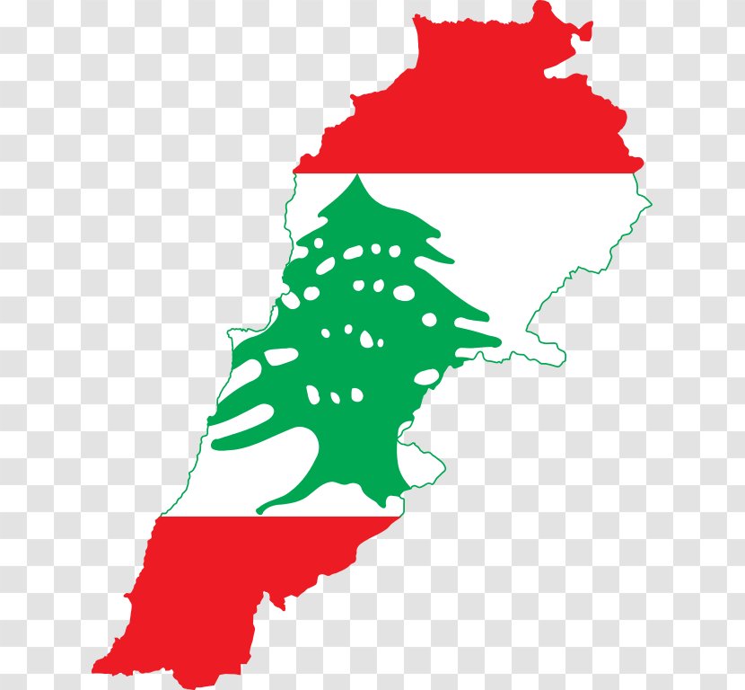 Flag Of Lebanon Map National - Red Transparent PNG