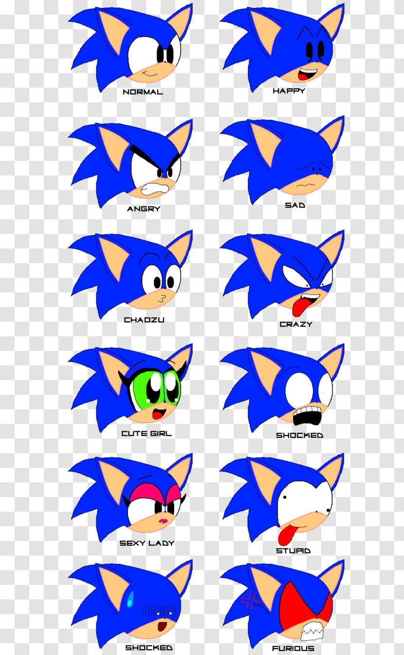 Sonic Adventure Pac-Man SegaSonic The Hedgehog Doctor Eggman - Facial Expressions Transparent PNG