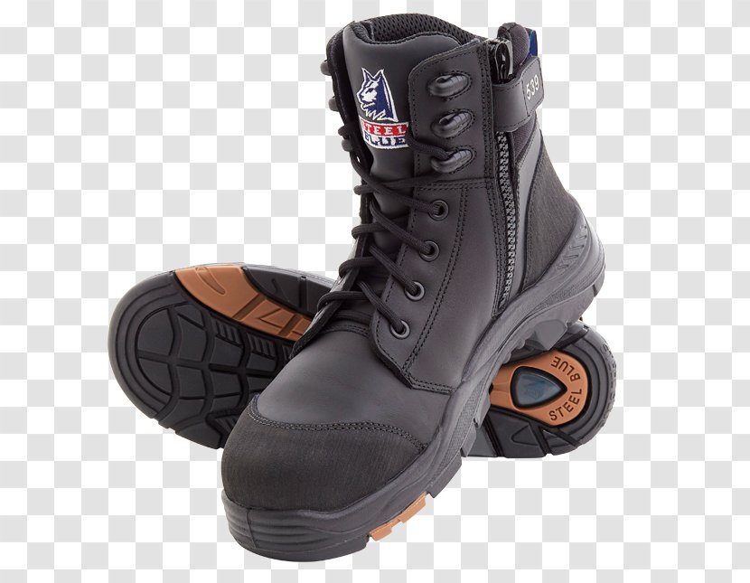 Safety Footwear Steel-toe Boot Composite Material - Shoe - Zipper Tongue Boots Transparent PNG