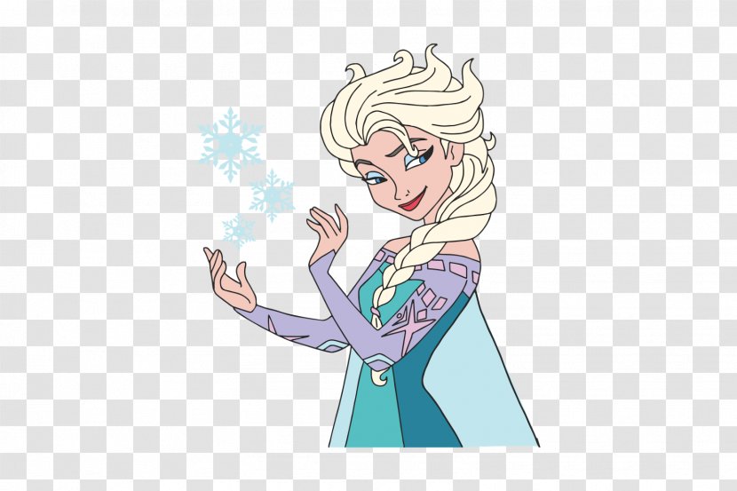 Elsa Disney Princess Female - Watercolor - Frozen Transparent PNG