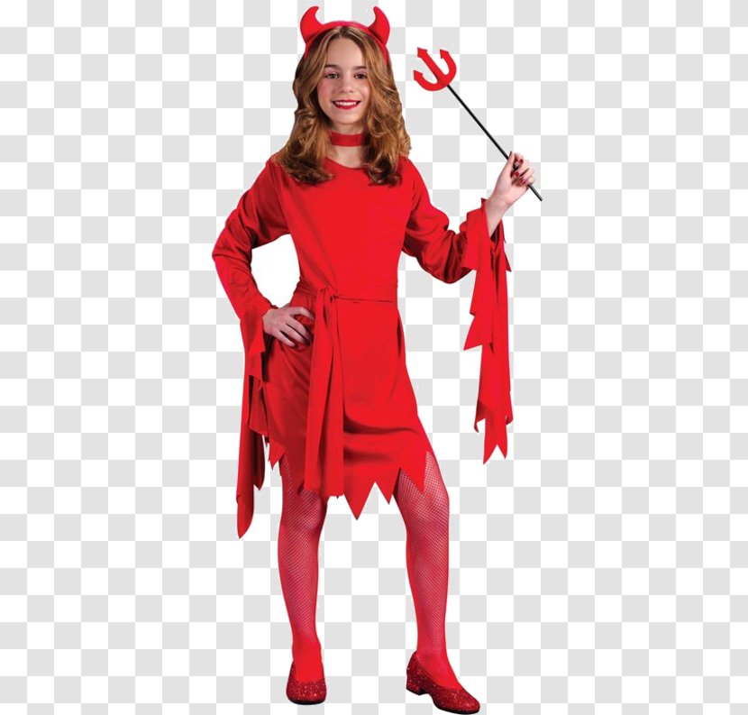 Halloween Costume Child Devil - Watercolor - Kids Transparent PNG