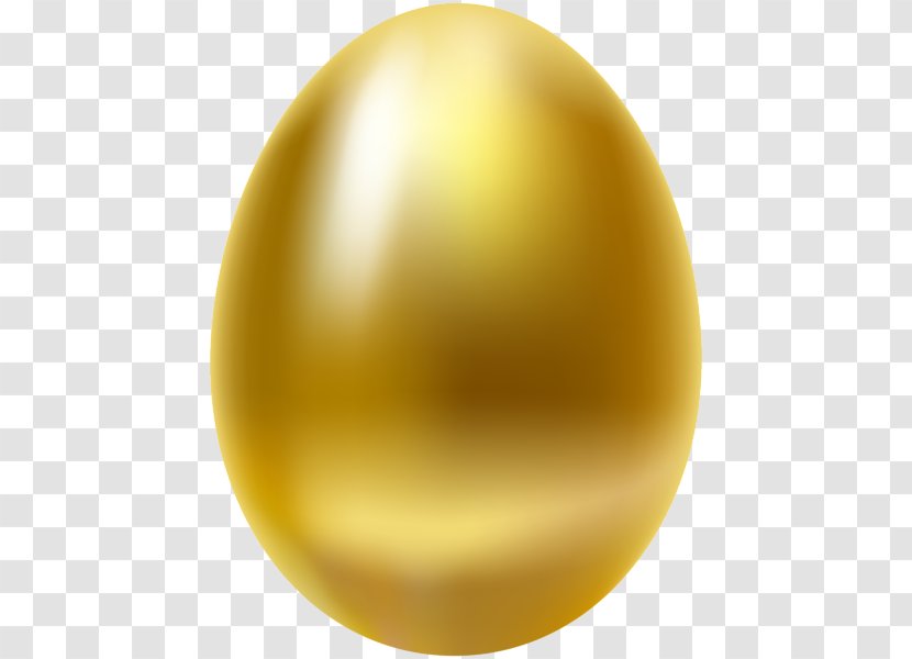 Sphere Material Egg - Golden Transparent PNG