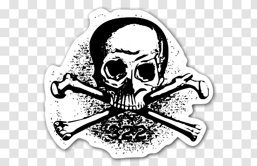 Skull And Bones T-shirt Human Symbolism - Tshirt - Bone Transparent PNG