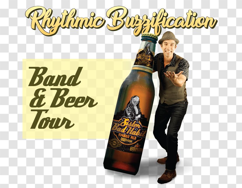 LaZoom Tours Bus Concert Liqueur Asheville Brewery - Beer Bottle - Cold Transparent PNG