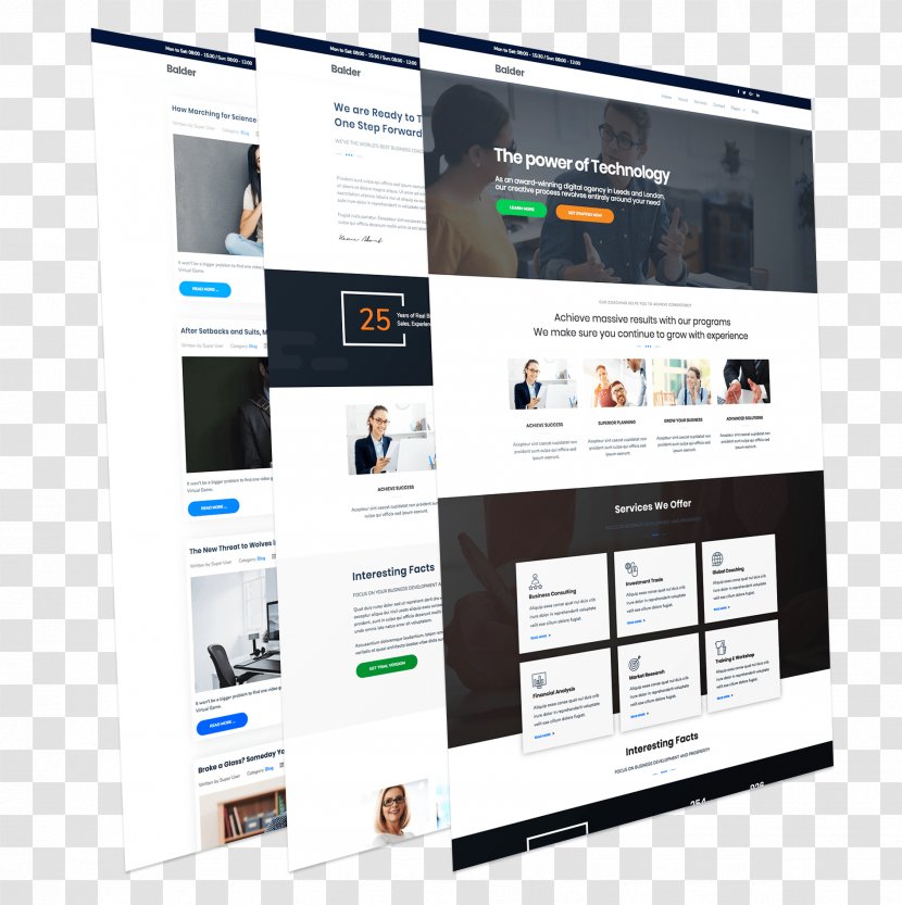 Responsive Web Design Template Joomla WordPress Business - Recruitment Transparent PNG