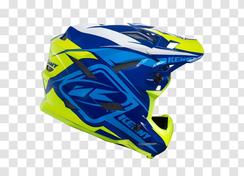 Bicycle Helmets Motorcycle Lacrosse Helmet Helm Kenny Scrub Blau/Neongelb - Clothing Transparent PNG