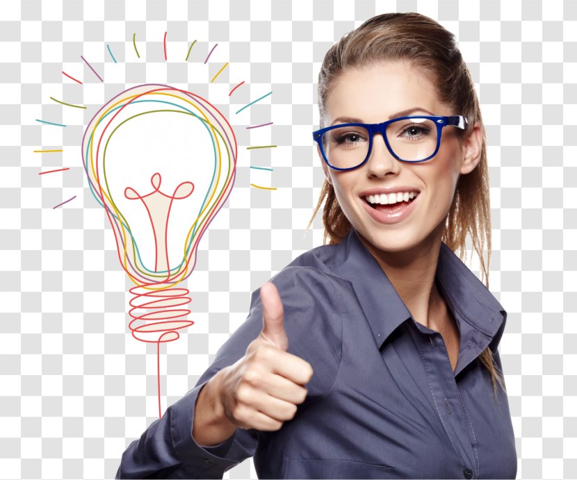 Thumb Signal OK Stock Photography Gesture - Glasses - Woman Transparent PNG