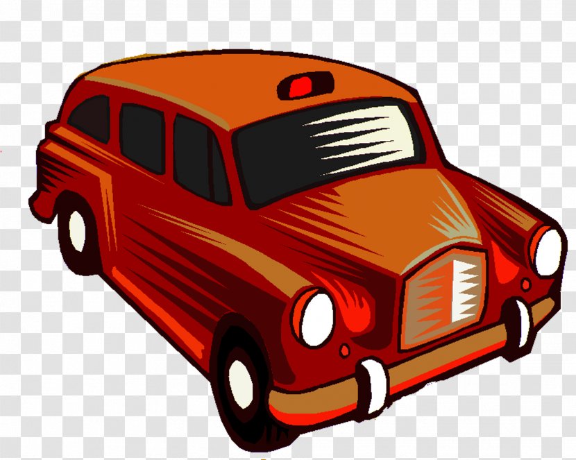 Taxi Windows Metafile Clip Art - Mode Of Transport - Cartoon Car Transparent PNG