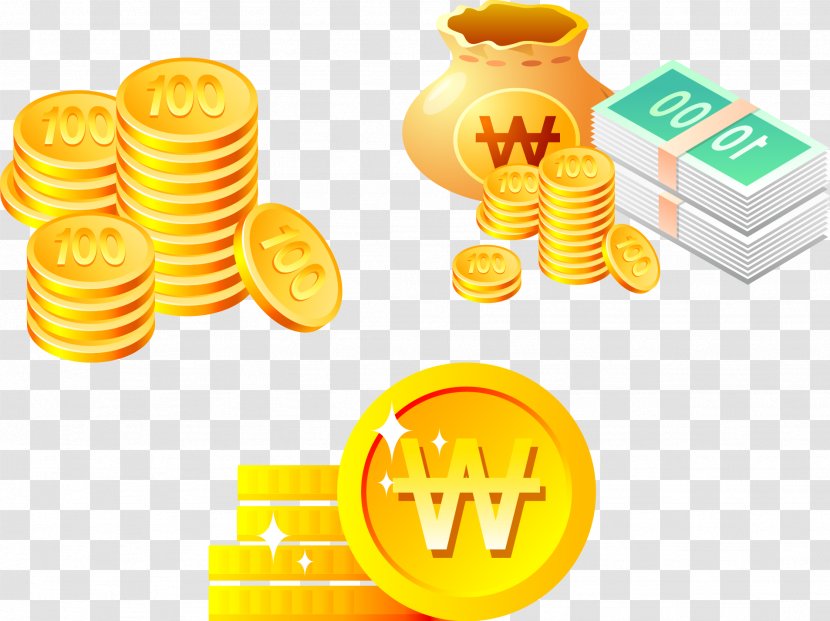 Coin Money Finance Numismatics Graphic Design - Material - Gold Coins Vector Transparent PNG