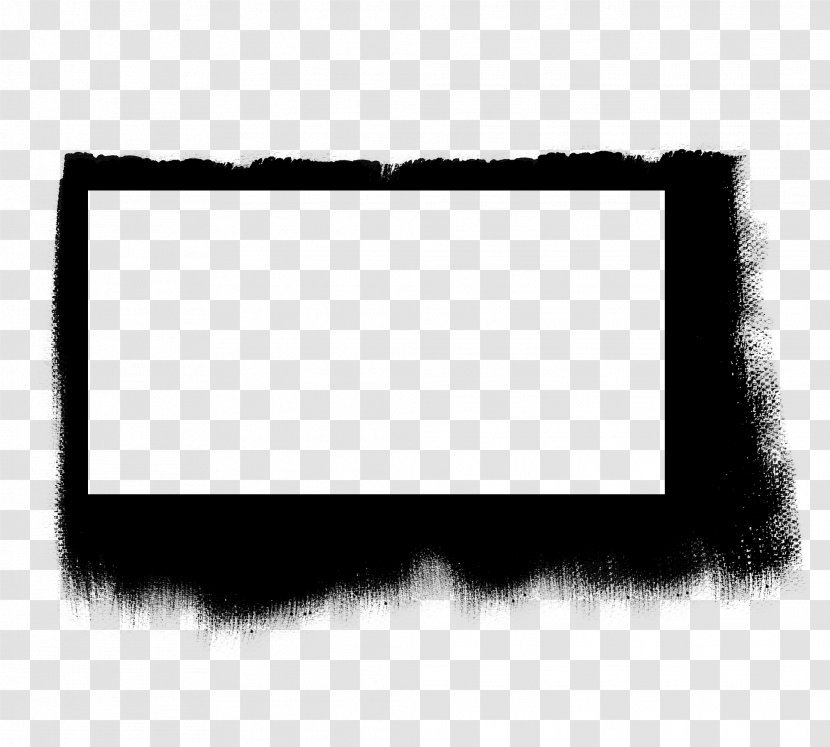 Square Black And White Ink - Moisture - Frame Transparent PNG
