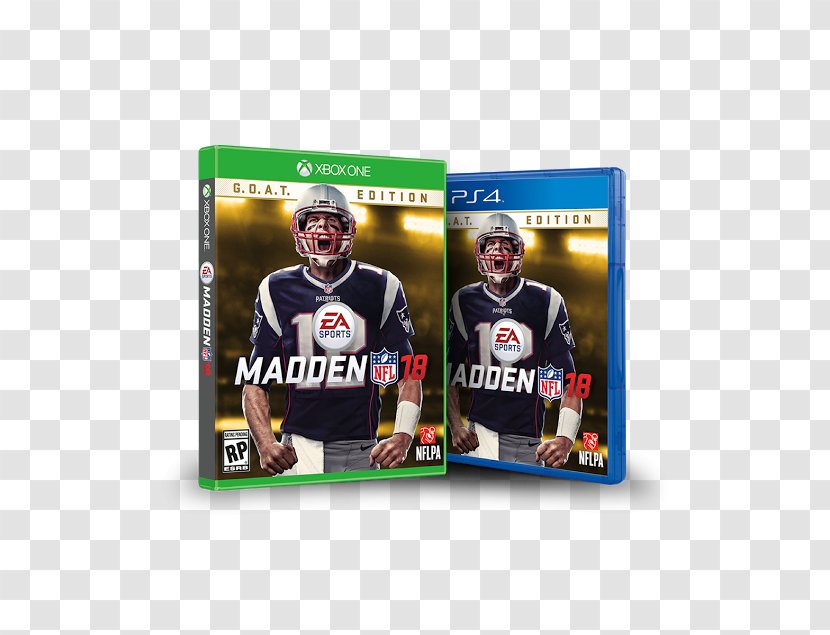 Madden NFL 18 New England Patriots Xbox One Video Game - 360 Transparent PNG