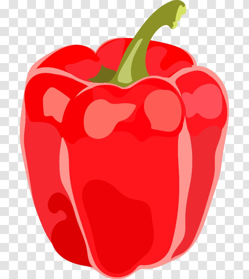 Bell Pepper Pimiento Peppers And Chili Red Natural Foods - Vegetable - Plant Food Transparent PNG
