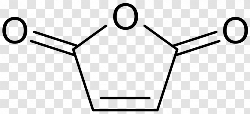 Maleic Anhydride Organic Acid Succinic Chemistry Compound - Chemical - Black And White Transparent PNG