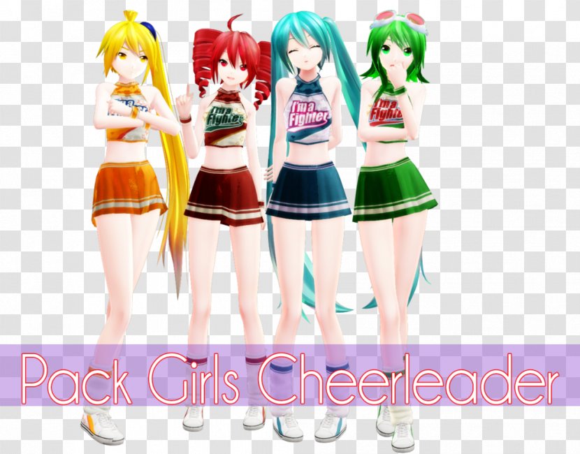 MikuMikuDance Hatsune Miku Vocaloid Cheerleading DeviantArt - Silhouette Transparent PNG