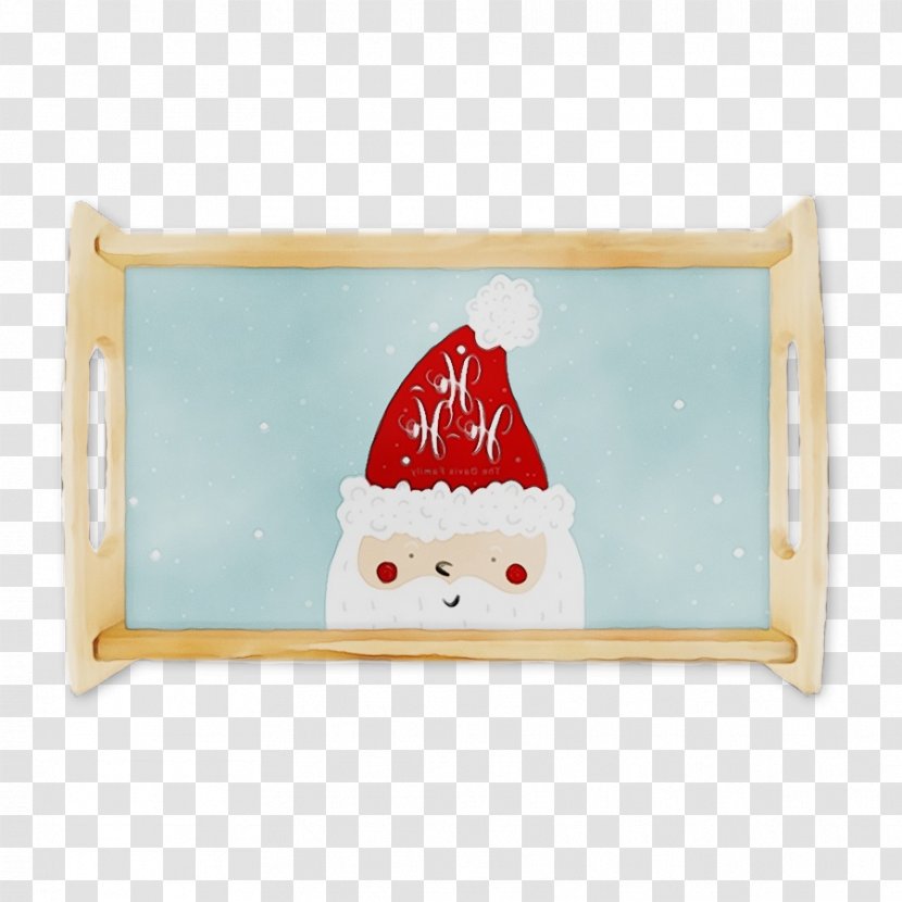 Santa Claus - Snowman - Fictional Character Plate Transparent PNG