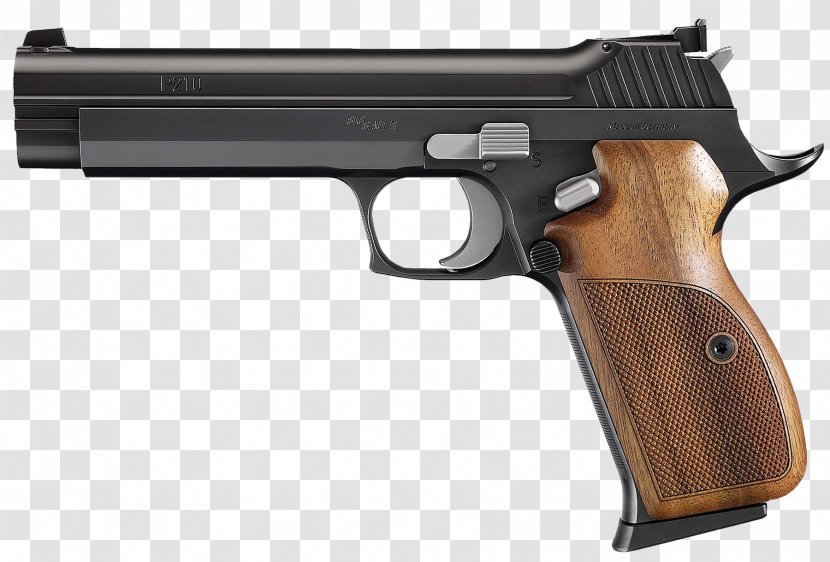 SIG Sauer P210 P226 Sig Holding Pistol - 45 Acp - Weapon Transparent PNG
