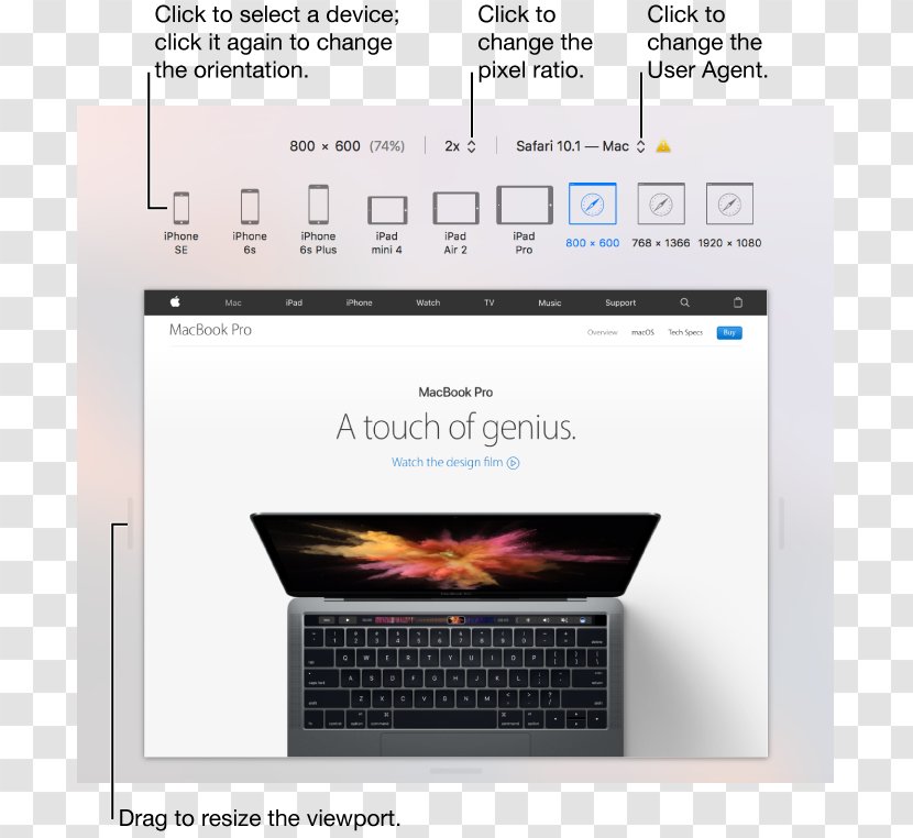Responsive Web Design Mac Book Pro MacBook Safari Apple - Genius Bar - Product Transparent PNG