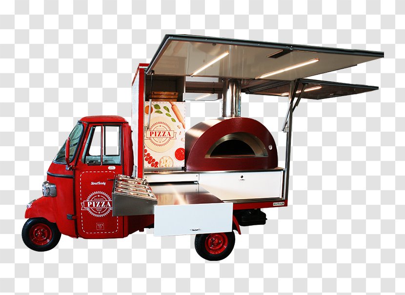 Piaggio Ape Street Food Pizza Motor Vehicle - Van Transparent PNG